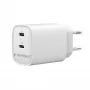 Gembird TA-UC-2C-PD45-01-W 45W USB-C Dual Port Wall Charger White