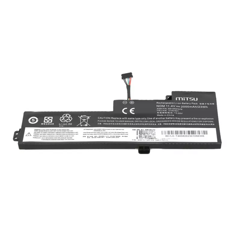 Bateria MITSU do Lenovo T470 T480 A475 A485 01AVA19