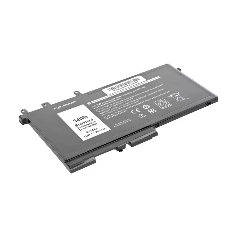 Bateria MITSU 3DDDG do Dell Latitude 5280 5480 5495 5580 - 3000 mAh (34 Wh)