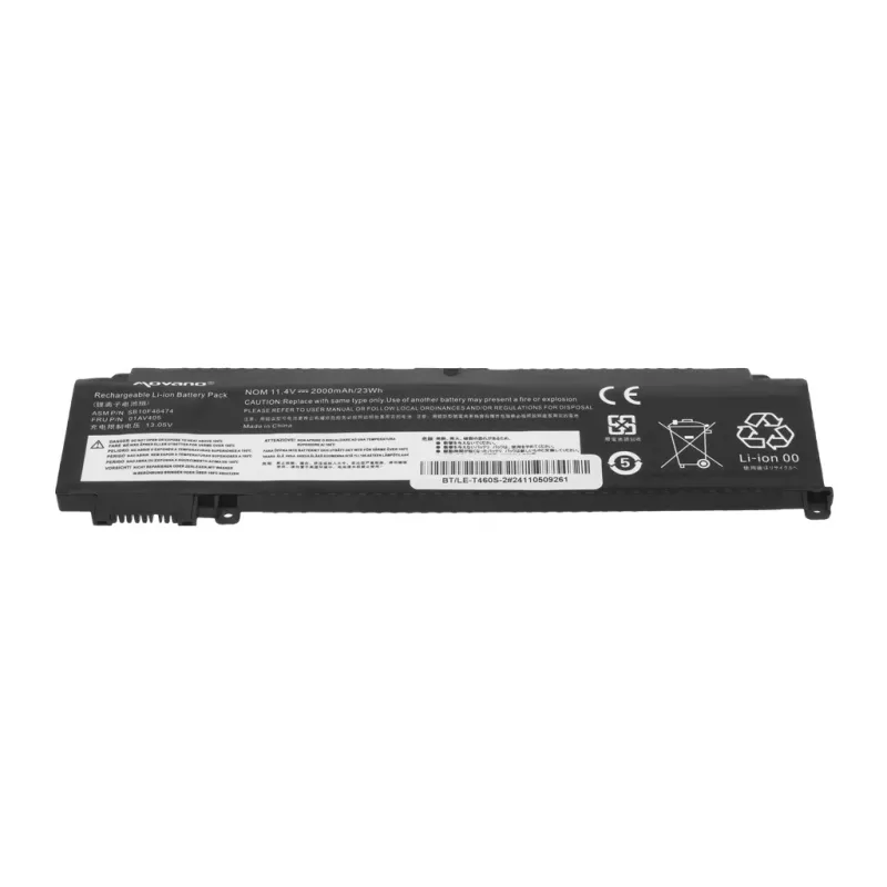 MITSU Bateria do Lenovo ThinkPad T460s T470s - Przednia - 2000 mAh (23 Wh)