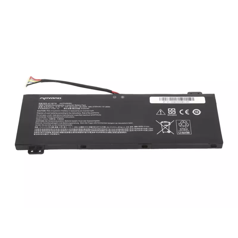 Bateria MITSU AP18E7M do Acer Nitro 5 AN515-54 AN517-51