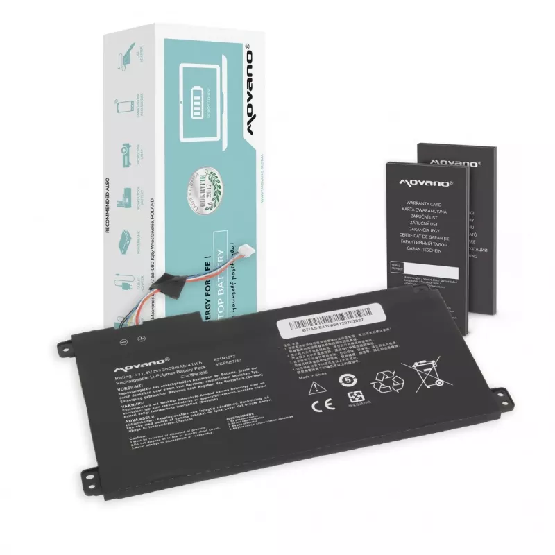 Bateria MITSU B31N1912 C31N1912 do Asus E410MA L410MA - 3600 mAh (41 Wh)