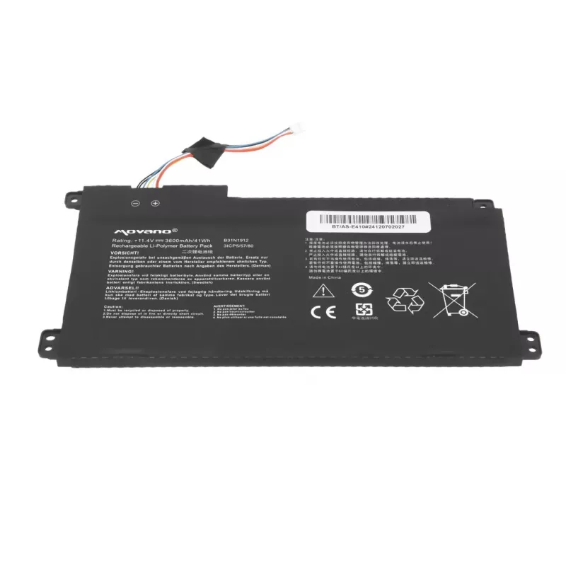 Bateria MITSU B31N1912 C31N1912 do Asus E410MA L410MA - 3600 mAh (41 Wh)
