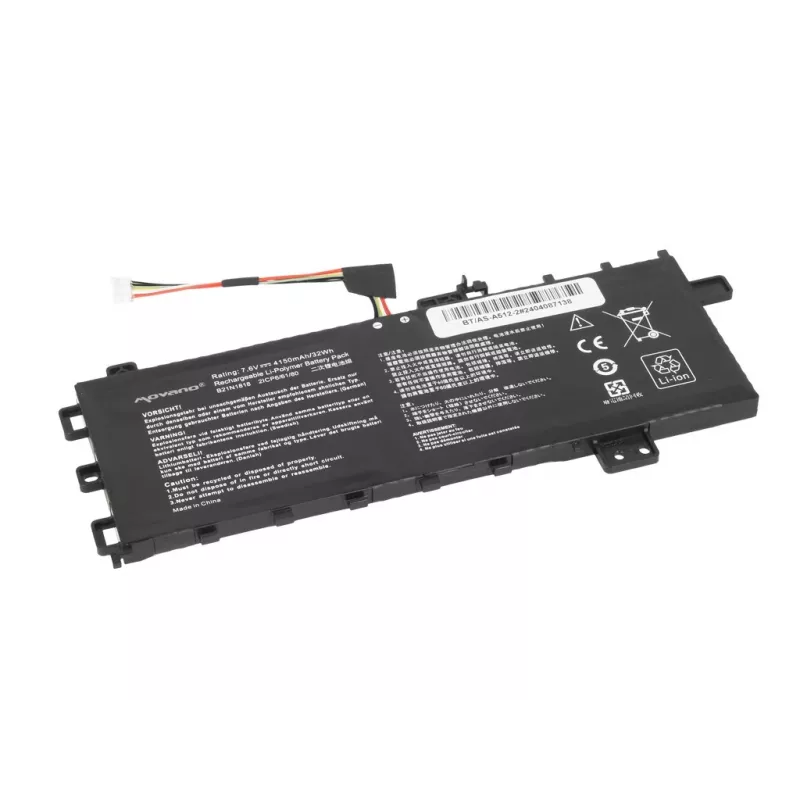 Bateria MITSU B21N1818 do Asus Vivobook 15 A512 R512 X512 - 4150 mAh (32 Wh)