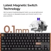 Klawiatura gamingowa Keychron K8H-F1 75% Magnetyczna Wood Black