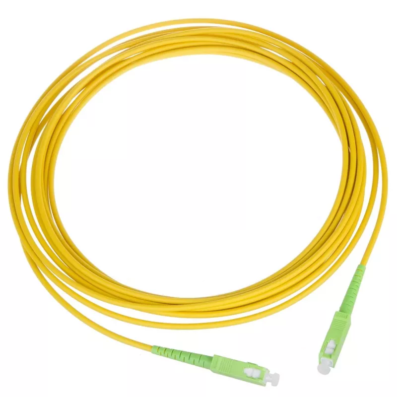 Kabel światłowodowy MACLEAN SC/APC do SC/APC Jednomodowy Simplex 1m G.657A2