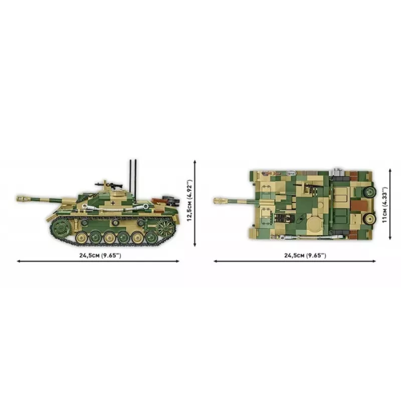 COBI KLOCKI StuG III Ausf. G Zestaw Klocków Konstrukcyjnych - 955 Elementów