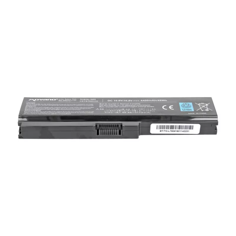 Bateria MOVANO PA3818U-1BRS do Toshiba L700 L730 L750 - 4400 mAh (48 Wh)
