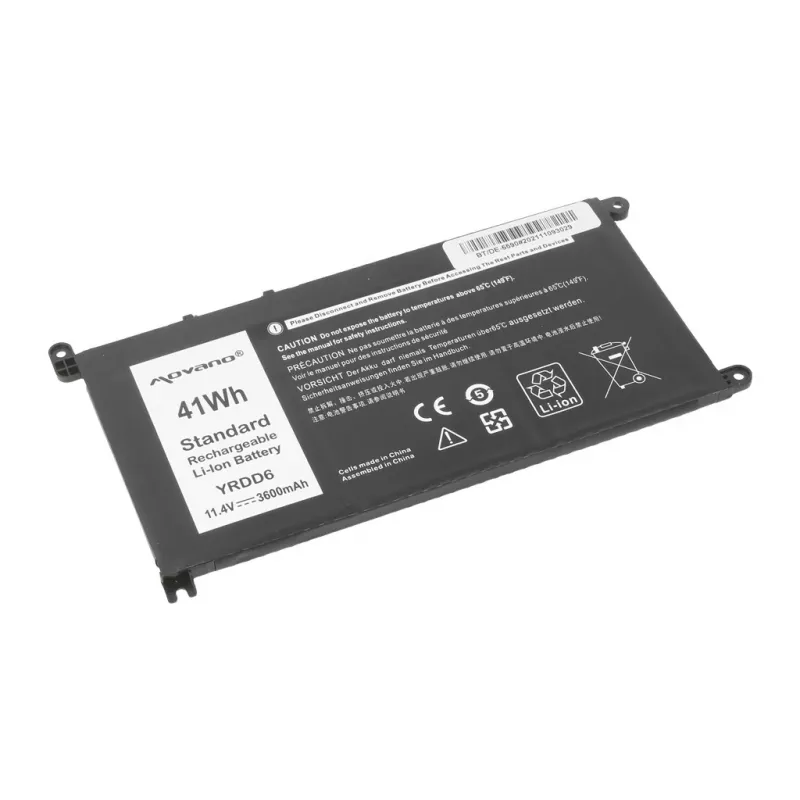 Bateria MITSU YRDD6 do Dell Inspiron 14 5481 5590 - 3600 mAh (41 Wh)