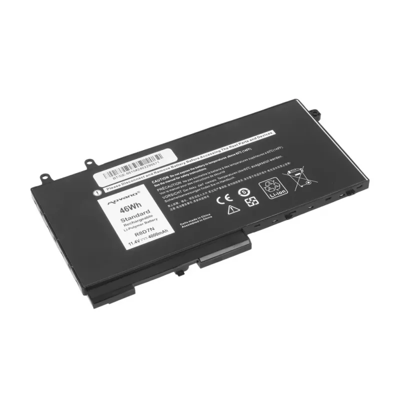 Bateria MITSU R8D7N do Dell Latitude 5410 5411 5500 Precision 3541 3550 - 4000 mAh (46 Wh)