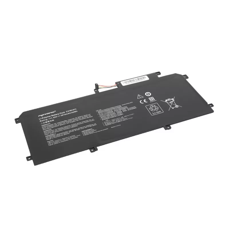 Bateria MOVANO C31N1411 do Asus Zenbook UX305 U305F U305FA UX305CA UX305FA - 3610 mAh (42 Wh)