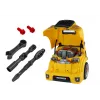 LEAN TOYS Warsztatowy Autobus z Silnikiem do Rozbiórki DIY Żółty
