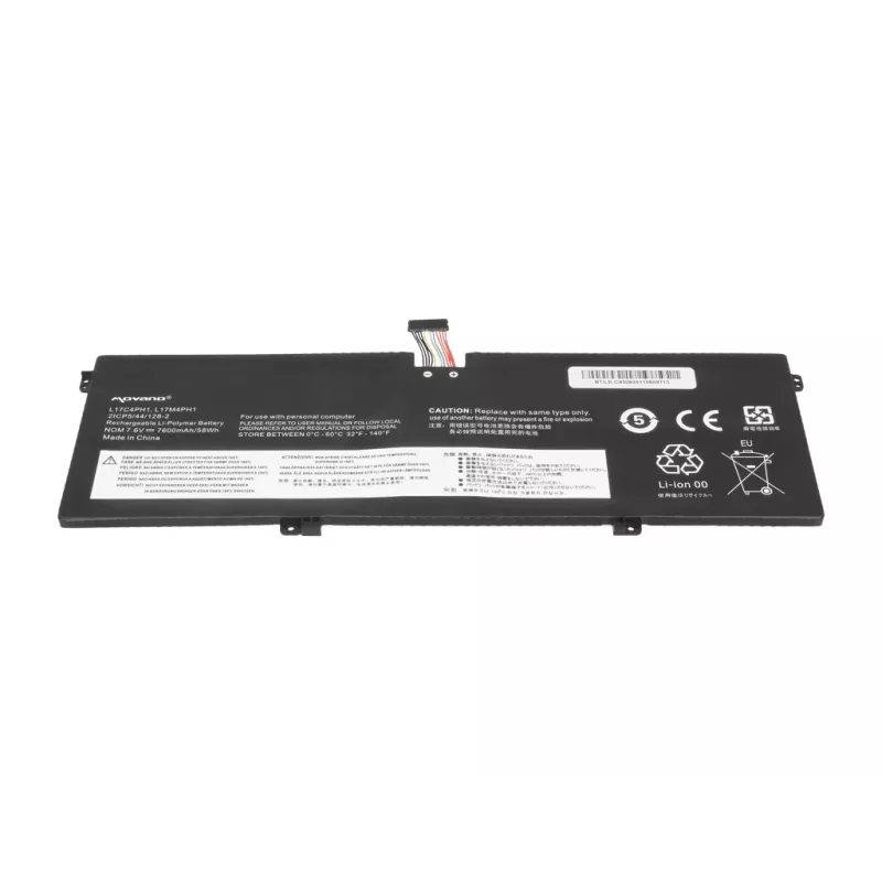 Bateria MOVANO L17C4PH1 do Lenovo Yoga C930-13IKB - 7600 mAh (58 Wh)