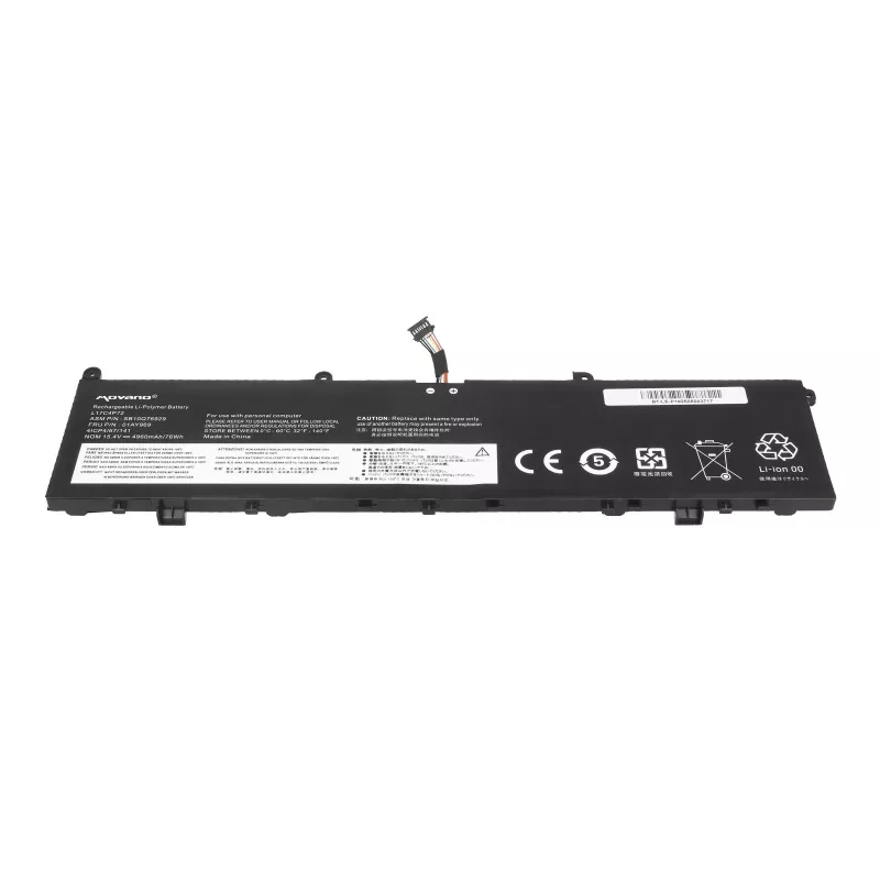 Bateria MOVANO L17C4P72 L17M4P72 do Lenovo ThinkPad P1 X1 Extreme 1. i 2. gen 01AY969 - 4960 mAh (76 Wh)