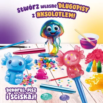 LISCIANI Slumi Squishy Pens - Zestaw nowatorskich długopisów kulkowych z antystresową nakładką, czarny tusz, 0,7 mm średnia końcówka, opakowanie 1 szt.