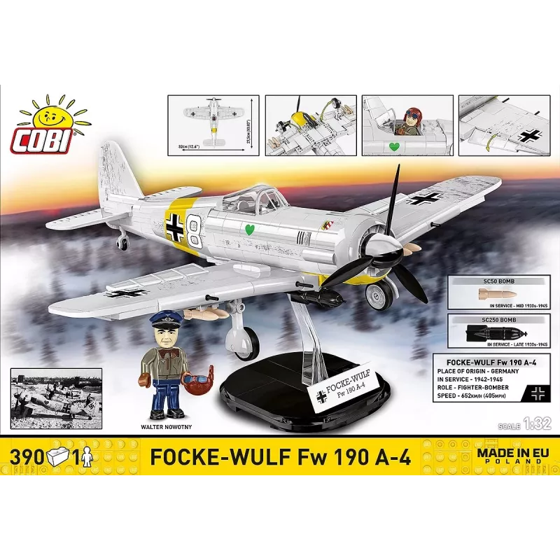 COBI Focke-Wulf Fw 190 A-4 Klocki konstrukcyjne