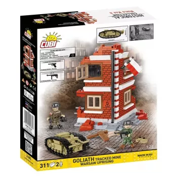 COBI Historical Collection Goliath Tracked Mine Warsaw Uprising Model w skali 1:35 Zestaw konstrukcyjny - 311 elementów