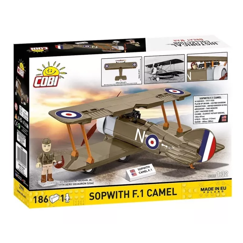 COBI 186 ELEMENTÓW HC WIELKA WOJNA / 2999 / Sopwith F.1 Camel