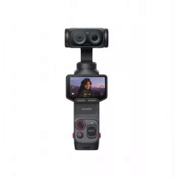 Insta360 Luna Ultra Standard Bundle Cosmic Black 5.7K 360 Camera z 1-calowym sensorem, stabilizacją FlowState, zdjęciami 72MP, ekranem dotykowym 2.29 inch, baterią 81 min