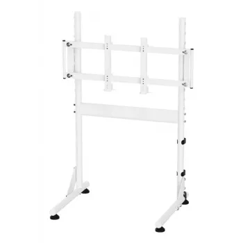Oplite Nitrokart Podstawka pod monitor V2 Biała - Stalowy podwyższacz z wbudowanym zarządzaniem kablami, nośność 15 kg
