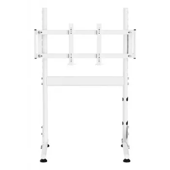 Oplite Nitrokart Podstawka pod monitor V2 Biała - Stalowy podwyższacz z wbudowanym zarządzaniem kablami, nośność 15 kg