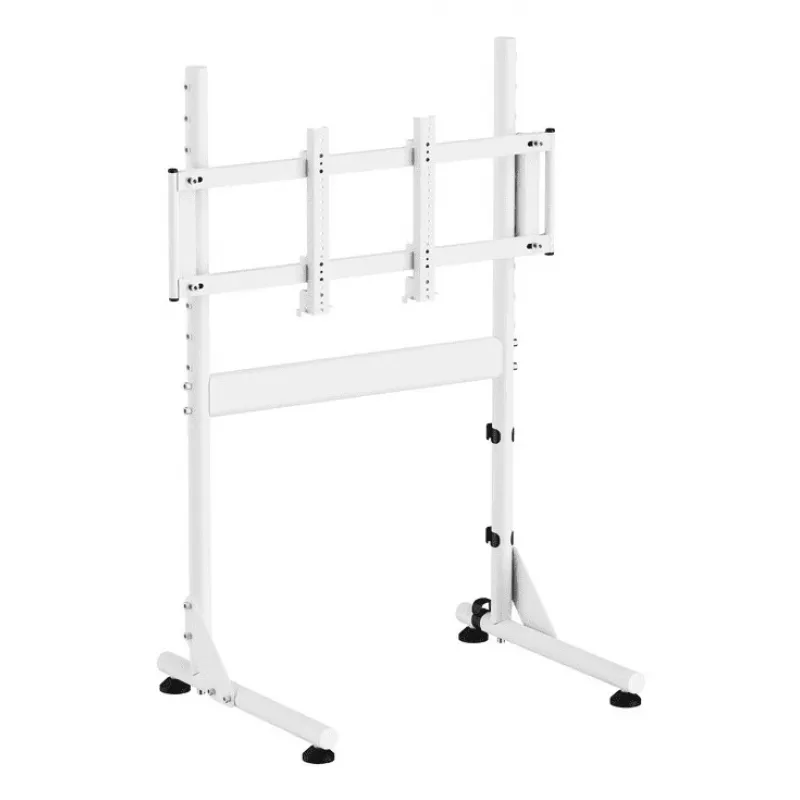 Oplite Nitrokart Podstawka pod monitor V2 Biała - Stalowy podwyższacz z wbudowanym zarządzaniem kablami, nośność 15 kg