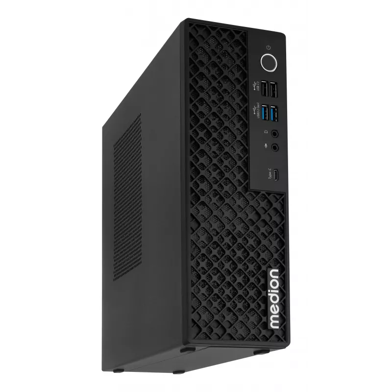 Medion 10026214 PICOWORX T80III MD340101 Mini PC, Intel Processor N100, 16GB RAM, 512GB SSD, Windows 11 Pro, Wi-Fi 6, Czarny