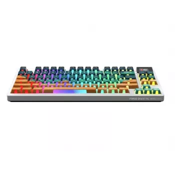 MSI Forge GK600 TKL Bezprzewodowa mechaniczna klawiatura gamingowa - Mars US ANSI, tryb tri, hot-swappable przełączniki Forge, podświetlenie RGB per-klawisz, keycapy PBT