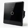 Qoltec Smart Touch Light Switch 1-Gang Wi-Fi Timer Tuya Biały