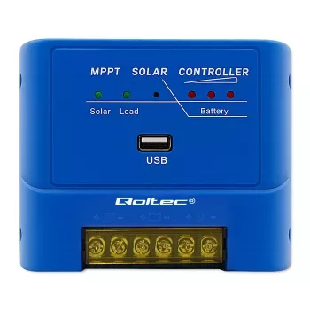 QOLTEC MPPT 15A Solar Charge Controller 12V/24V do LiFePO4, Gel, AGM, Flooded, Sealed Lead-Acid z LCD i RS485