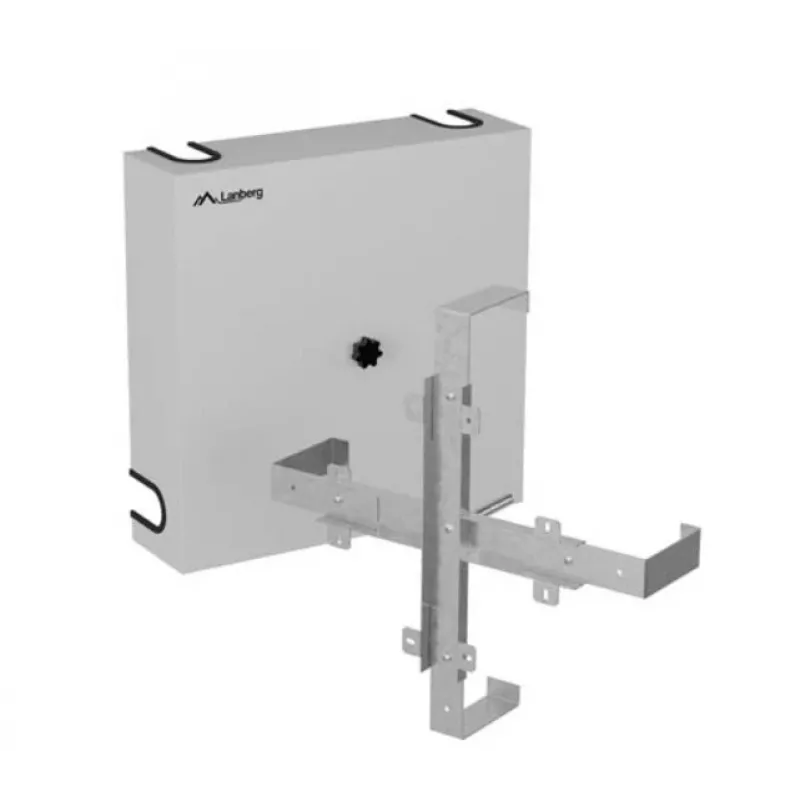 LANBERG Uchwyt do przechowywania nadmiaru kabli 400 x 400 mm - Szary AK-3144-S