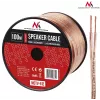 MACLEAN MCTV-512 Kabel głośnikowy 100m 2x1,5mm² Transparentny OFC na szpuli
