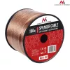 MACLEAN MCTV-512 Kabel głośnikowy 100m 2x1,5mm² Transparentny OFC na szpuli