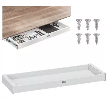 ERGO OFFICE Płaska szuflada pod biurko ER-302 W Biała