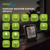 GREENBLUE GB169 B Bezprzewodowa Stacja Pogodowa z Kolorowym Wyświetlaczem i Czujnikiem Zewnętrznym