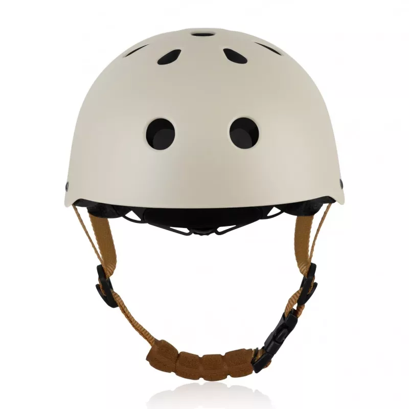 Kask rowerowy Lionelo LO-HELMET Beige Sand – skorupa In-Mold PC, 24 otwory wentylacyjne, pokrętło Headlock, CE EN 1078, rozmiar L 58-61 cm