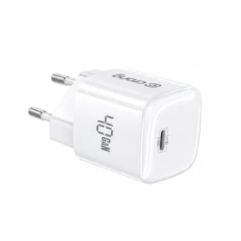 CRONG NEO GaN 40W USB-C PD 3.2 Ładowarka ścienna z AVS - Biała