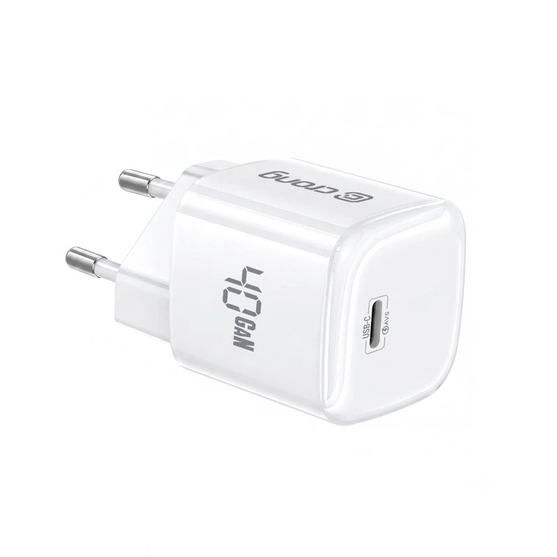 CRONG NEO GaN 40W USB-C PD 3.2 Ładowarka ścienna z AVS - Biała