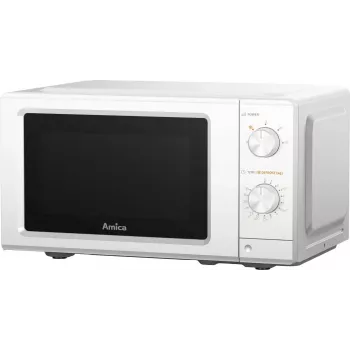 AMICA MMF20M3W Kuchenka mikrofalowa Solo, 20 L, 700 W, Biała