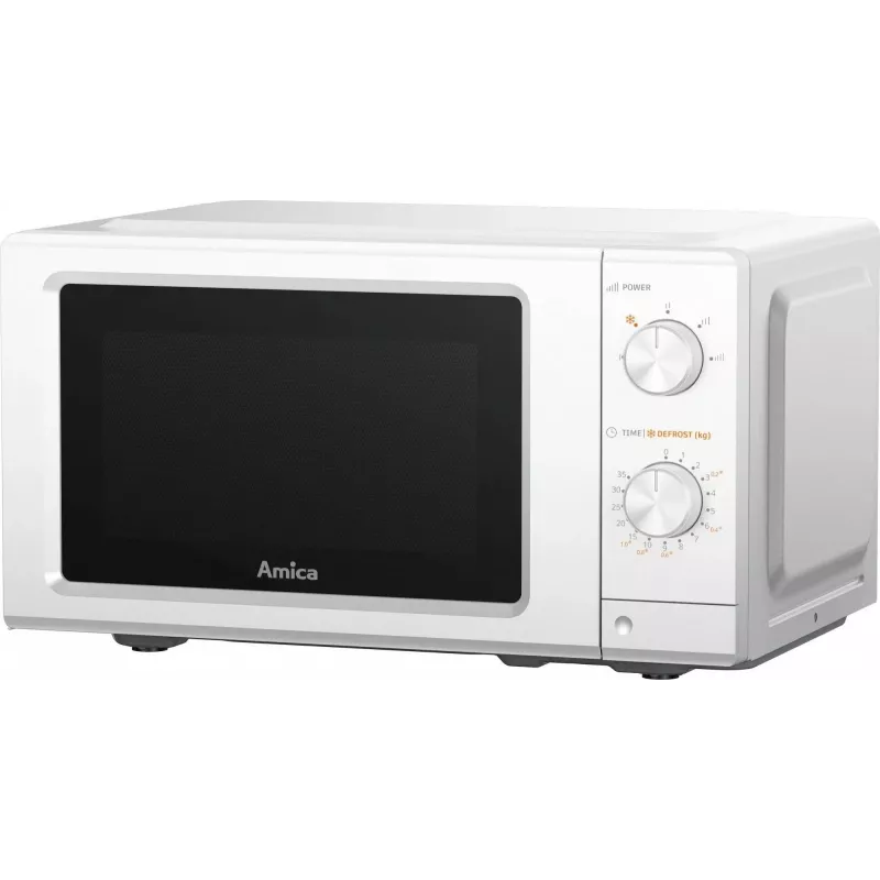 AMICA MMF20M3W Kuchenka mikrofalowa Solo, 20 L, 700 W, Biała