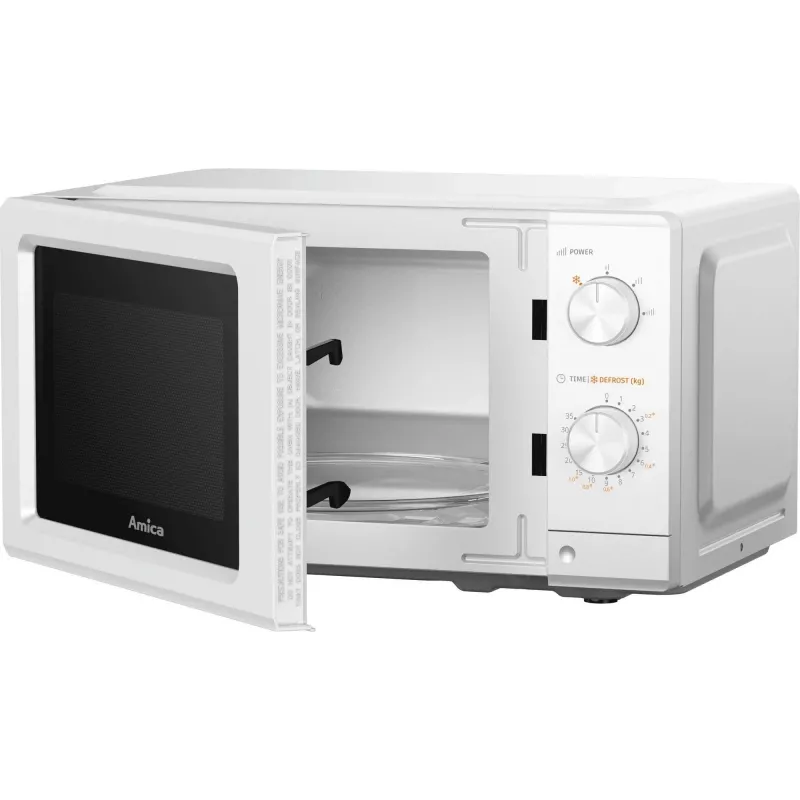 AMICA MMF20M3W Kuchenka mikrofalowa Solo, 20 L, 700 W, Biała