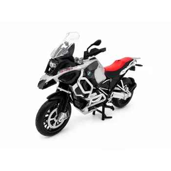 PULIO Motocykl MSZ 1/12 BMW R125GS Adventure Srebrny Model Odlewany