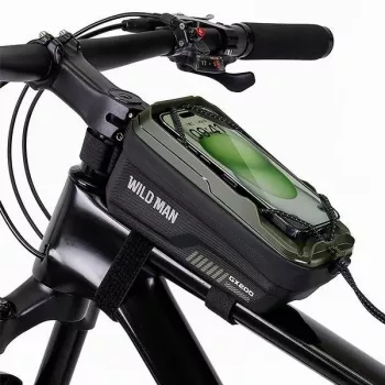 WILDMAN GX200 Torba ramowa rowerowa z uchwytem na telefon, zielona