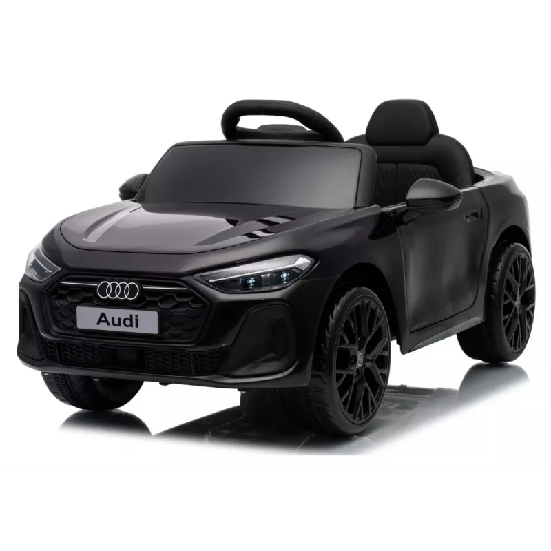 LEAN CARS Audi A5L HL788 Czarny Samochodzik elektryczny 12V z pilotem rodzicielskim, światłami LED, MP3, koła EVA, siedzenie z eko-skóry, maks. obciążenie 30 kg, dla dzieci 3-8 lat