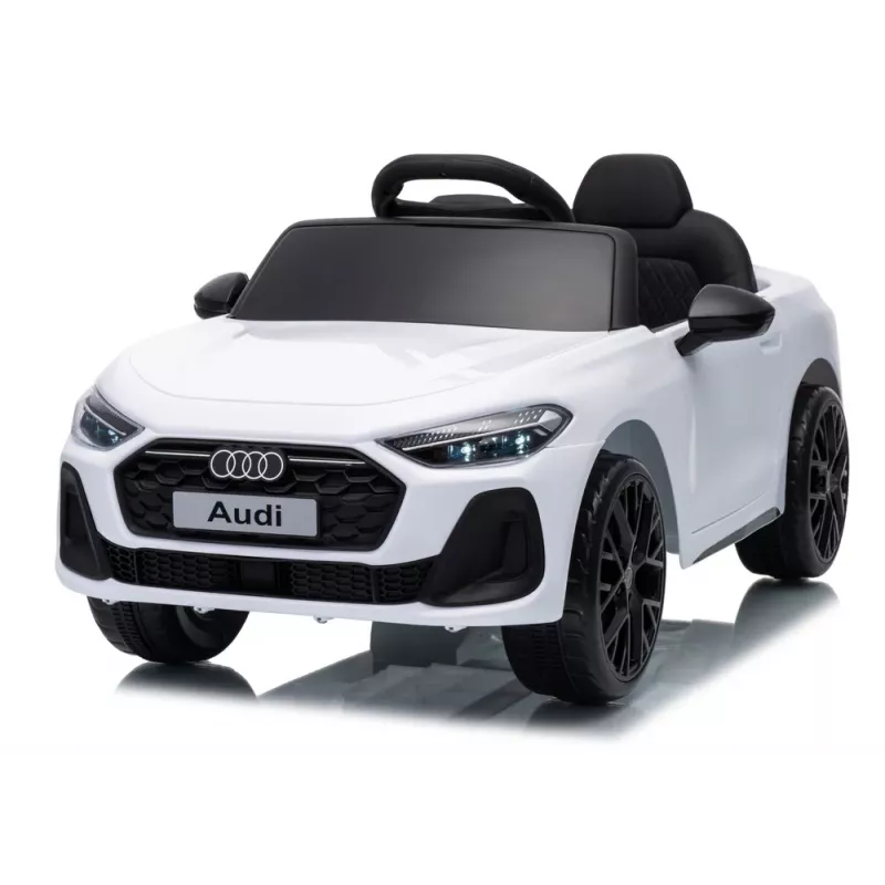LEAN CARS Audi A5L HL788 12V Samochodzik elektryczny dla dzieci z pilotem, Biały