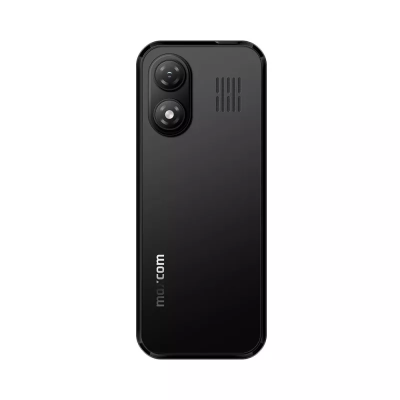 MAXCOM MM282 4G Dual SIM telefon funkcjonalny z wyświetlaczem 2,8 cala, KaiOS, bateria 1400 mAh, USB-C, Bluetooth 5.1, Wi-Fi Hotspot, aparat 2 MP, radio FM, czarny
