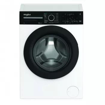 Pralka Whirlpool WAM762WBBPL 7 kg 1200 obr/min z technologią 6th Sense, FreshCare+, Clean+, 14 programów, wyświetlacz LED, blokada rodzicielska, opóźniony start, klasa energetyczna C, biała