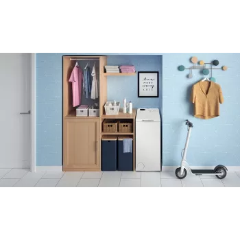 Indesit BTWS50400PLN pralka ładowana od góry, 5 kg, 1000 obr./min, biała, klasa energetyczna E