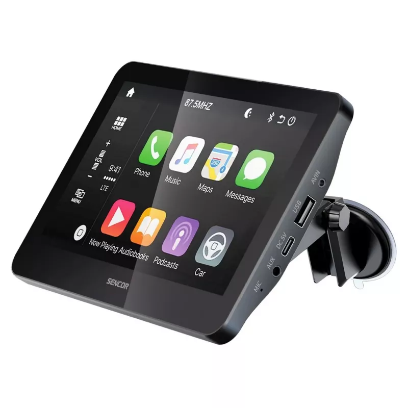SENCOR SCT M760BWT 7 inch Bezprzewodowy CarPlay Android Auto 2-DIN Odbiornik multimedialny z wejściem na kamerę cofania