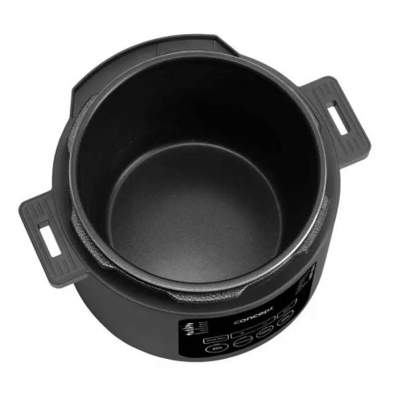 CONCEPT CK6001 Multicooker 5L 900W 10 Programów Nieprzywierająca Czarna/Stal nierdzewna